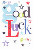 Brimming with encouragement, this bold good luck card channels Reading's friendly and optimistic energy, perfect for sending positive vibes across the community. The words 'Good Luck' come to life in a spirited symphony of lettering: oversized, calming blues merge with brilliant reds and gentle moss greens, interwoven with flourishes of vibrant purple. Pops of navy, lavender, and zesty yellow stars spring across the snow-white background, their playful scatter reminiscent of fireworks over the Abbey Ruins during festival season. Though the card's surface is smooth to the touch, it holds the promise of good fortune and the comfort of a thoughtful gesture-much like pressing a heartfelt note beneath the ribbon of a bespoke bouquet. This is the card you'd tuck into a friend's hand before their big exam at Reading Uni or before a new adventure downtown. Every detail is crafted with pride and subtle artistry, breathing hope and quiet excitement into every wish sent from one doorstep to the next.